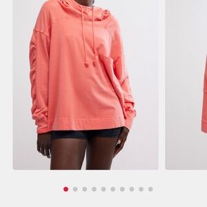 Free People Coral Hoodie